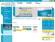 Tablet Screenshot of kumaribank.com